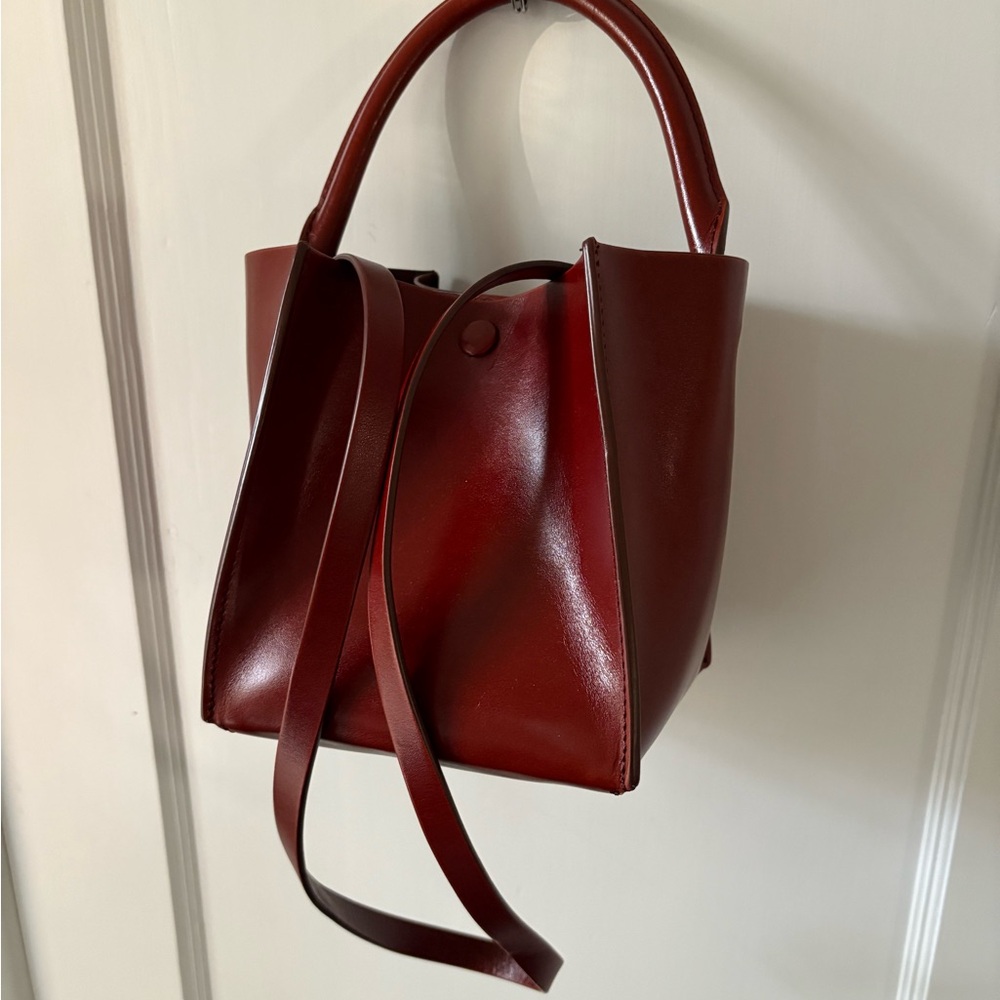 Leather Sophie Hulme Cube Tote